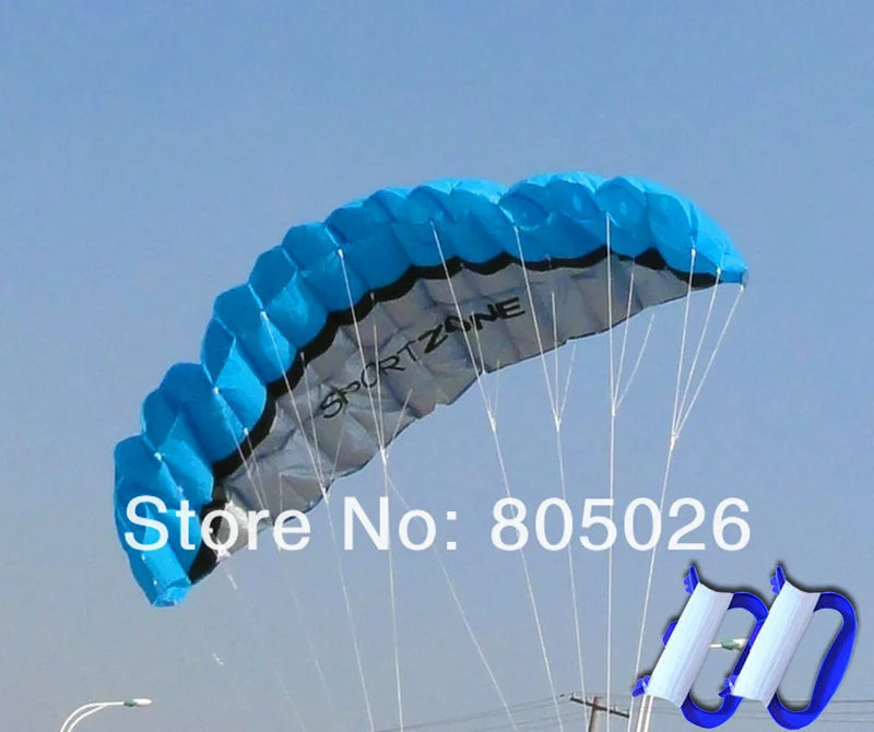 Frete grátis 2,5 m linha dupla Stunt power Kite soft kite Parafoil kite surf voando diversão ao ar livre esportes pipas kiteboard fábrica koi