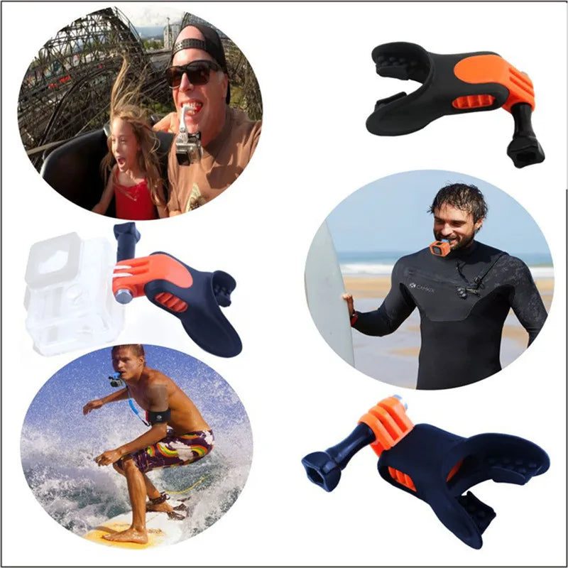 Acessórios para Action 5 Pro. Surfing Shoot Surf Dummy Mouth Teeth Braces Holder Mount Kit para GoPro 13 /Insta360 Ace Pro Camera