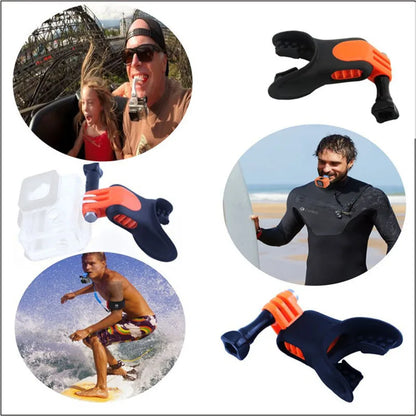 Acessórios para Action 5 Pro. Surfing Shoot Surf Dummy Mouth Teeth Braces Holder Mount Kit para GoPro 13 /Insta360 Ace Pro Camera