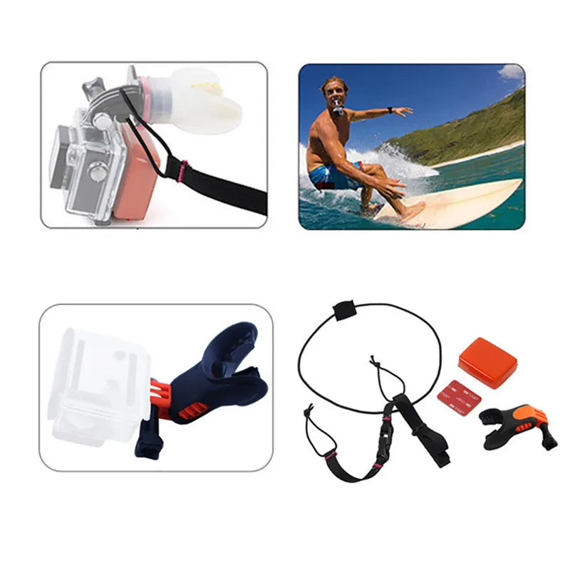 Acessórios para Action 5 Pro. Surfing Shoot Surf Dummy Mouth Teeth Braces Holder Mount Kit para GoPro 13 /Insta360 Ace Pro Camera