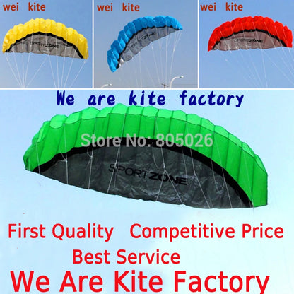 Frete grátis 2,5 m linha dupla Stunt power Kite soft kite Parafoil kite surf voando diversão ao ar livre esportes pipas kiteboard fábrica koi