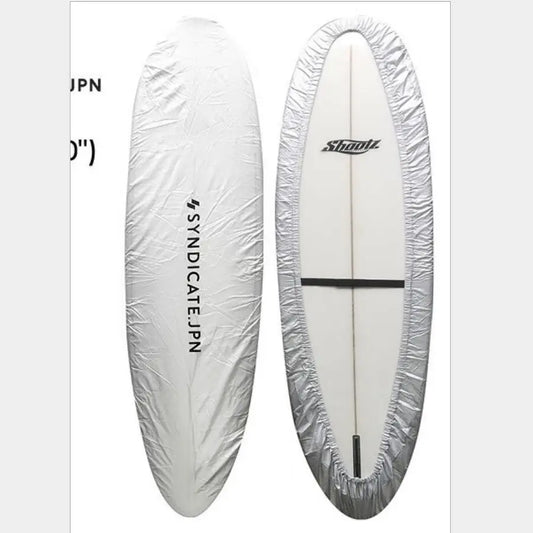 Capa protetora para prancha de surfe de 8 a 19 pés com revestimento prateado
