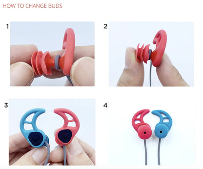 Protetores auriculares de silicone macio para natação, à prova d'água, para mergulho, surfe, natação, à prova d'água, conjunto de mergulho para snorkel