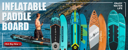 Prancha de SUP inflável extra larga à prova d'água Myboat 11'6''x34''x6'', estilo adulto em pé, pesca aquática com acessórios SUP