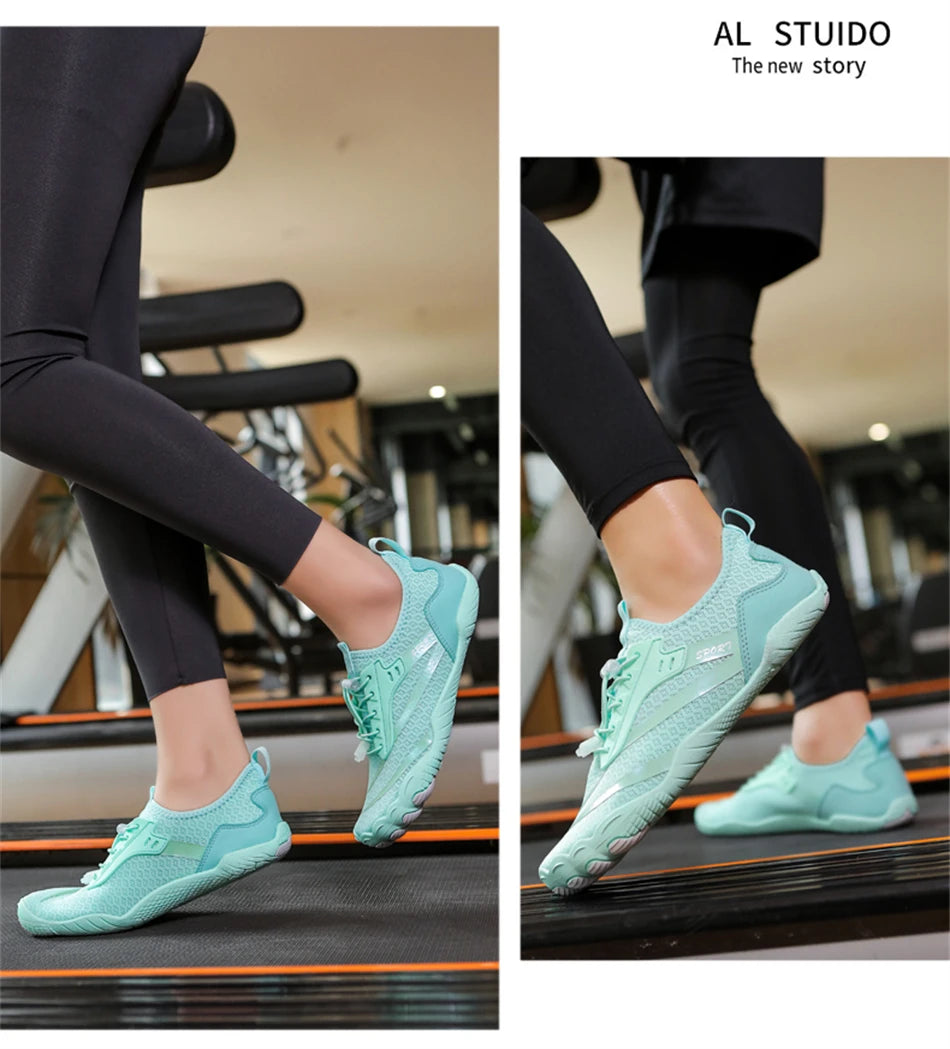 Sapatos aquáticos ultraleves de verão para homens, calçados aquáticos antiderrapantes para atividades ao ar livre, tênis descalços respiráveis para natação e caminhada contra a correnteza.