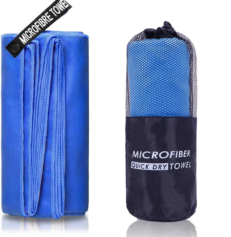 Toalha esportiva de secagem rápida 40x80/80x160 cm azul cinza verde laranja natação academia fitness acampamento corrida praia toalhas de rosto