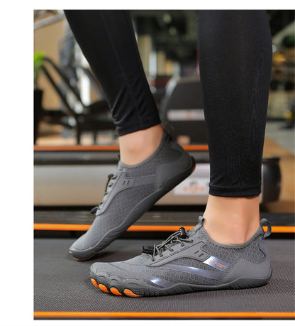Sapatos aquáticos ultraleves de verão para homens, calçados aquáticos antiderrapantes para atividades ao ar livre, tênis descalços respiráveis para natação e caminhada contra a correnteza.