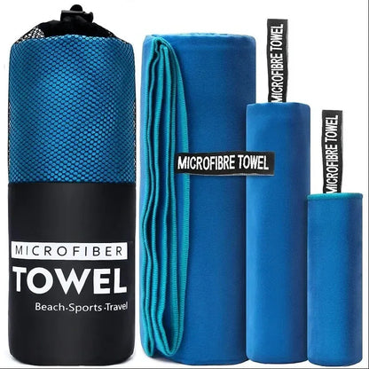 Toalha esportiva de secagem rápida 40x80/80x160 cm azul cinza verde laranja natação academia fitness acampamento corrida praia toalhas de rosto