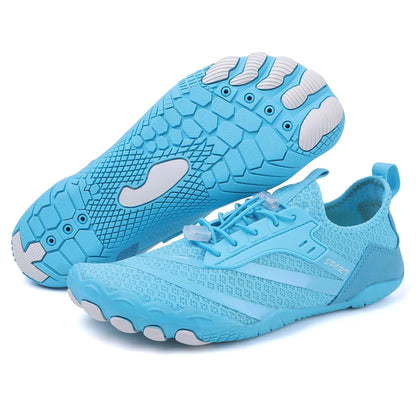 Sapatos aquáticos ultraleves de verão para homens, calçados aquáticos antiderrapantes para atividades ao ar livre, tênis descalços respiráveis para natação e caminhada contra a correnteza.