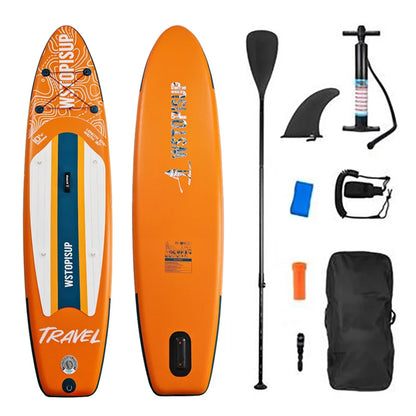 Prancha de SUP TOURUS de madeira azul de camada dupla YOGA prancha de stand up paddle inflável estável 11 pés 33 polegadas
