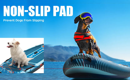 Prancha de SUP inflável extra larga à prova d'água Myboat 11'6''x34''x6'', estilo adulto em pé, pesca aquática com acessórios SUP
