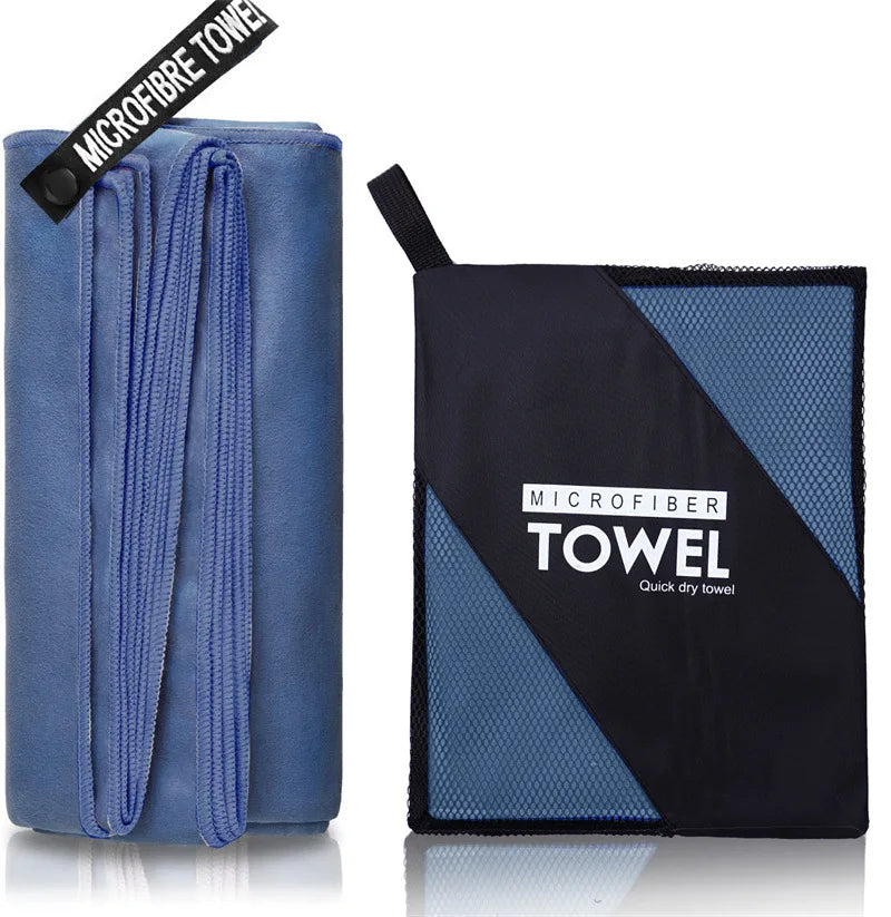 Toalha esportiva de secagem rápida 40x80/80x160 cm azul cinza verde laranja natação academia fitness acampamento corrida praia toalhas de rosto