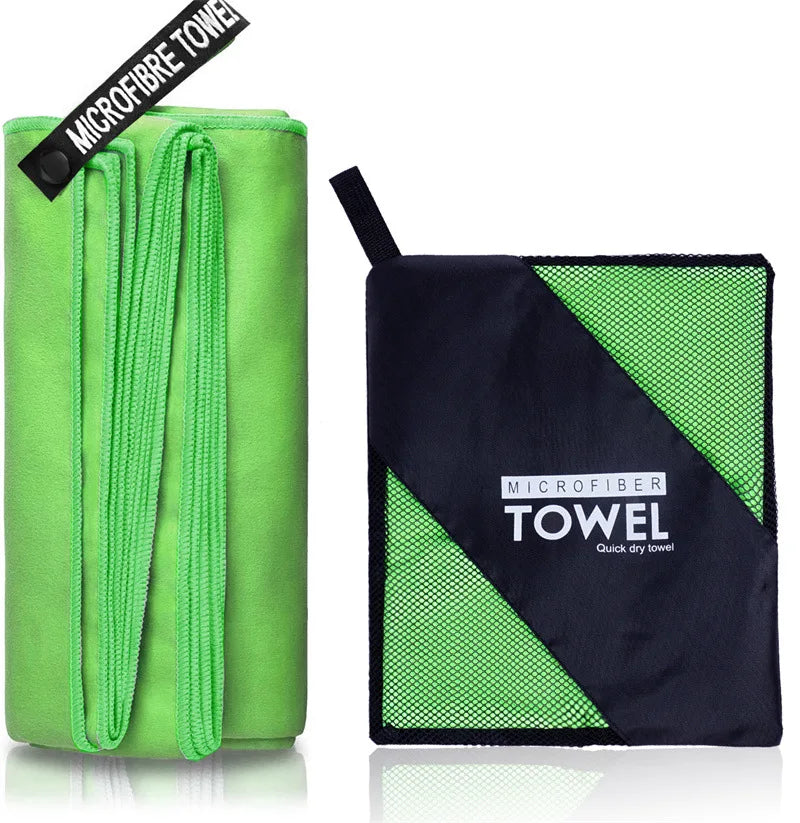Toalha esportiva de secagem rápida 40x80/80x160 cm azul cinza verde laranja natação academia fitness acampamento corrida praia toalhas de rosto