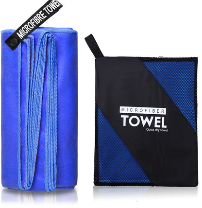 Toalha esportiva de secagem rápida 40x80/80x160 cm azul cinza verde laranja natação academia fitness acampamento corrida praia toalhas de rosto