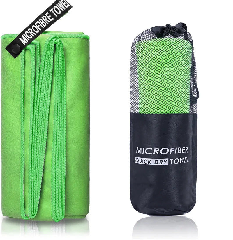Toalha esportiva de secagem rápida 40x80/80x160 cm azul cinza verde laranja natação academia fitness acampamento corrida praia toalhas de rosto
