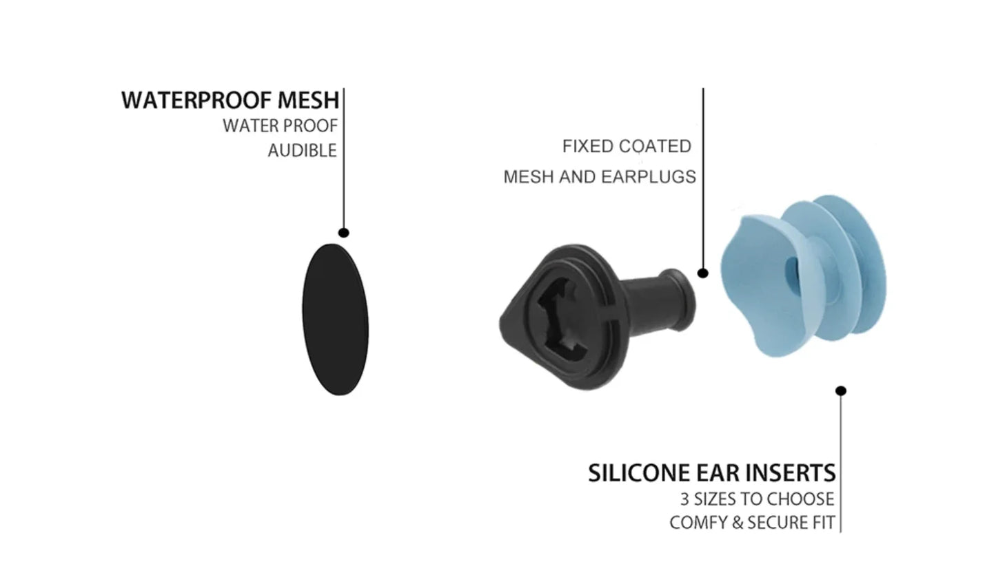 Protetores auriculares de silicone macio para natação, à prova d'água, para mergulho, surfe, natação, à prova d'água, conjunto de mergulho para snorkel