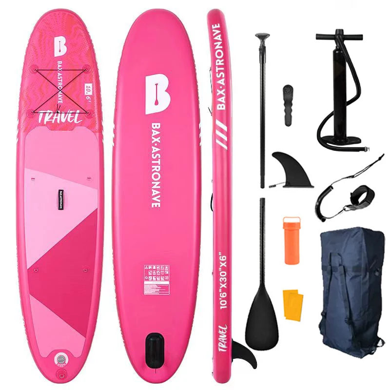 Prancha de SUP TOURUS de madeira azul de camada dupla YOGA prancha de stand up paddle inflável estável 11 pés 33 polegadas