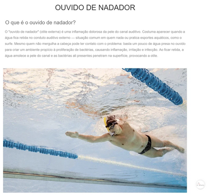 O que é o ouvido de nadador (otite externa) e como os protetores auriculares Hatherly ajudam a evitar